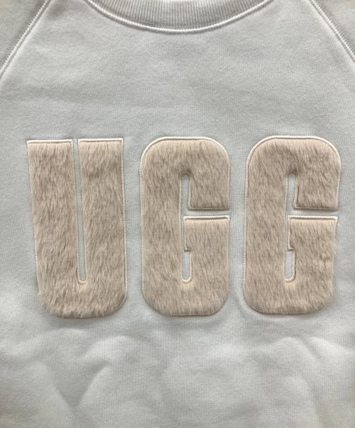 UGG（アグ）UGG (アグ) MADELINE FUZZY LOGO CREW NECK SWEAT ホワイト サイズ:Sの古着・服飾アイテム