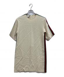 GUCCI（グッチ）の古着「半袖ワンピース　ショートスリーブ ワンピース」｜ベージュ