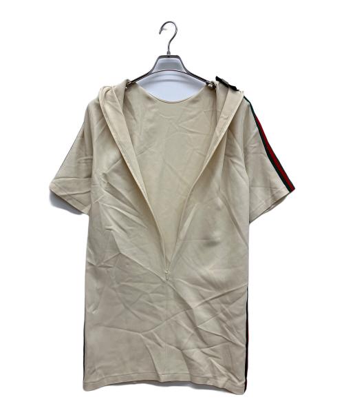GUCCI（グッチ）GUCCI (グッチ) 半袖ワンピース　ショートスリーブ ワンピース ベージュ サイズ:SIZE 40の古着・服飾アイテム