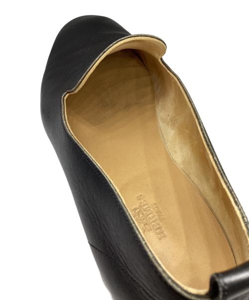 HERMES（エルメス）HERMES (エルメス) パンチングレザーローファー ブラック サイズ:40 1/2の古着・服飾アイテム