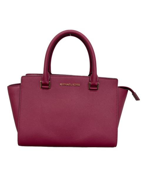 MICHAEL KORS（マイケルコース）MICHAEL KORS (マイケルコース) 2WAYバッグ レッドの古着・服飾アイテム