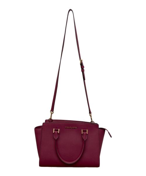 MICHAEL KORS（マイケルコース）MICHAEL KORS (マイケルコース) 2WAYバッグ レッドの古着・服飾アイテム