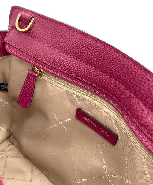 MICHAEL KORS（マイケルコース）MICHAEL KORS (マイケルコース) 2WAYバッグ レッドの古着・服飾アイテム