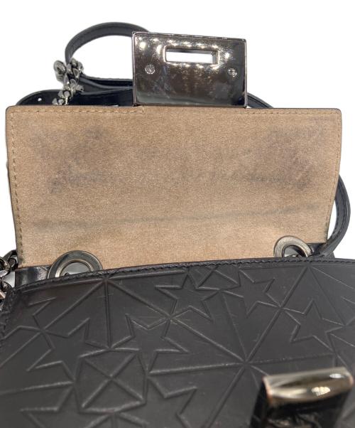 JIMMY CHOO（ジミーチュウ）JIMMY CHOO (ジミーチュウ) ミニチェーンショルダーバッグ ブラックの古着・服飾アイテム