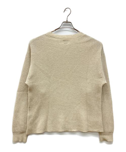 WTAPS（ダブルタップス）WTAPS (ダブルタップス) 19AW WAFFLE/SWEATER.WOOL　ワッフルセーターウール　ニット アイボリー サイズ:03の古着・服飾アイテム