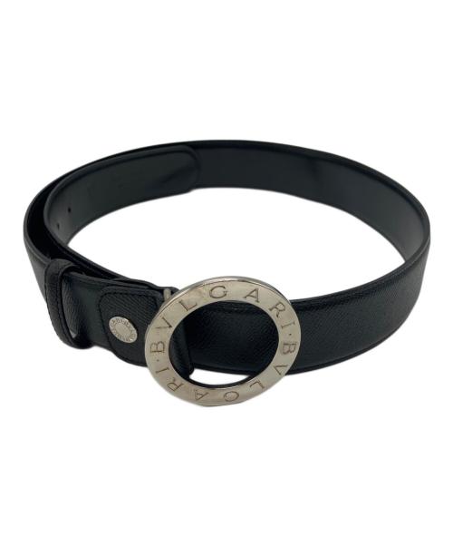 BVLGARI（ブルガリ）BVLGARI (ブルガリ) LOMEEA サークルバックルベルト ブラックの古着・服飾アイテム