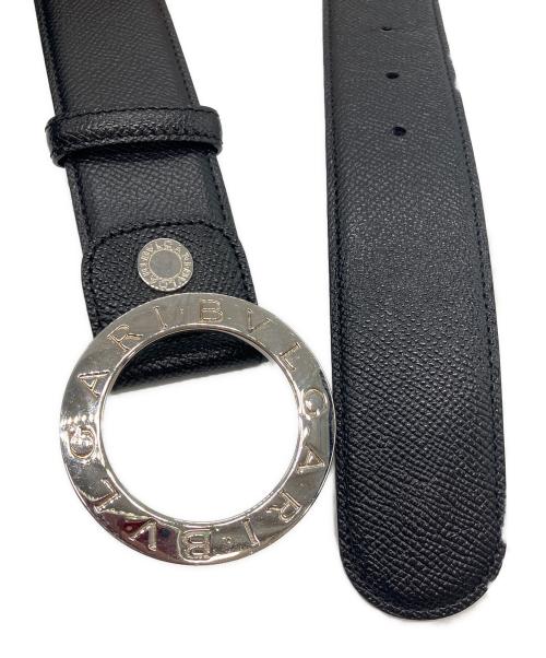 BVLGARI（ブルガリ）BVLGARI (ブルガリ) LOMEEA サークルバックルベルト ブラックの古着・服飾アイテム
