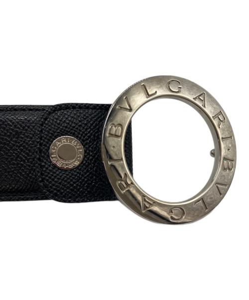 BVLGARI（ブルガリ）BVLGARI (ブルガリ) LOMEEA サークルバックルベルト ブラックの古着・服飾アイテム