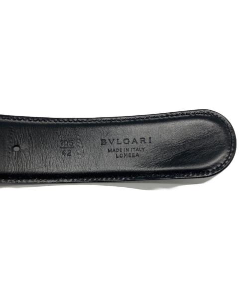 BVLGARI（ブルガリ）BVLGARI (ブルガリ) LOMEEA サークルバックルベルト ブラックの古着・服飾アイテム