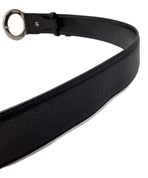 BVLGARI（ブルガリ）BVLGARI (ブルガリ) LOMEEA サークルバックルベルト ブラックの古着・服飾アイテム