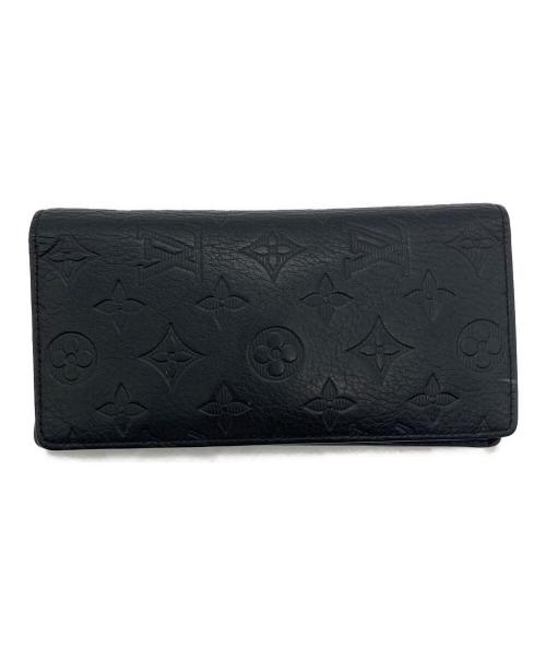 LOUIS VUITTON（ルイ ヴィトン）LOUIS VUITTON (ルイ ヴィトン) ポルトフォイユ ブラザ モノグラム 長財布 ブラックの古着・服飾アイテム