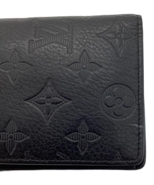 LOUIS VUITTON（ルイ ヴィトン）LOUIS VUITTON (ルイ ヴィトン) ポルトフォイユ ブラザ モノグラム 長財布 ブラックの古着・服飾アイテム