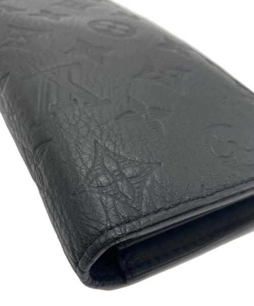 LOUIS VUITTON（ルイ ヴィトン）LOUIS VUITTON (ルイ ヴィトン) ポルトフォイユ ブラザ モノグラム 長財布 ブラックの古着・服飾アイテム
