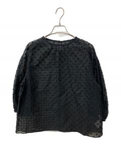 BLAMINK コットンシルクドルマンスリーブブラウス　ブラック　38 中古・古着通販】BLAMINK (ブラミンク) コットンシルクドルマン