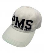 SAINT MICHAELセントマイケル）の古着「23SSPMS 刺繍 キャップ」｜ホワイト