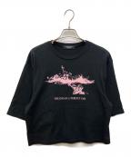 UNDERCOVERアンダーカバー）の古着「THE END OF A PERFECT DAY クロップド半袖Tシャツ」｜ブラック
