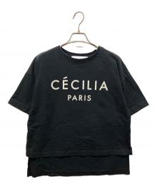 St.cecilia（セントセシリア）の古着「プリントTシャツ」｜ブラック