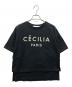 St.cecilia（セントセシリア）の古着「プリントTシャツ」｜ブラック