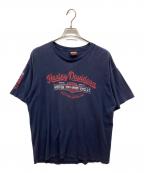 HARLEY-DAVIDSONハーレーダビッドソン）の古着「Tシャツ」｜ネイビー