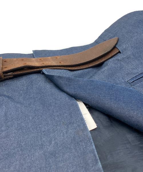 Maison Margiela 10（メゾンマルジェラ 10）Maison Margiela 10 (メゾンマルジェラ 10) 14SS 切りっぱなしベルテッドレイヤードスカート ブルー サイズ:44の古着・服飾アイテム