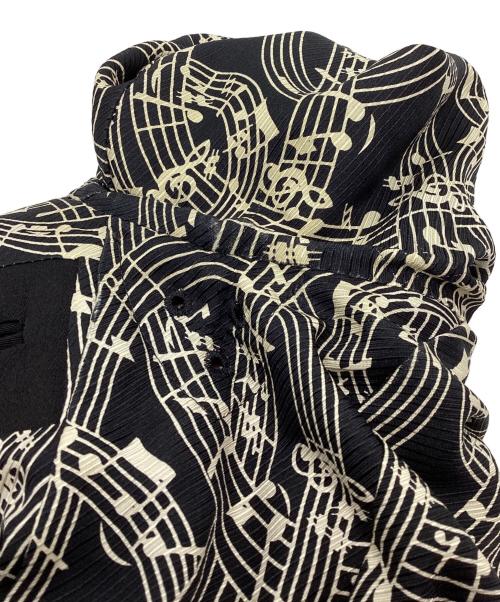 NUMBER (N)INE（ナンバーナイン）NUMBER (N)INE (ナンバーナイン) 07SS裏地音符柄テーラードジャケット ブラック サイズ:2の古着・服飾アイテム