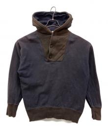 POWER WEAR×freewheelers（パワーウェア×フリーホイーラーズ）の古着「ヘンリースウェットパーカー」｜ブラック