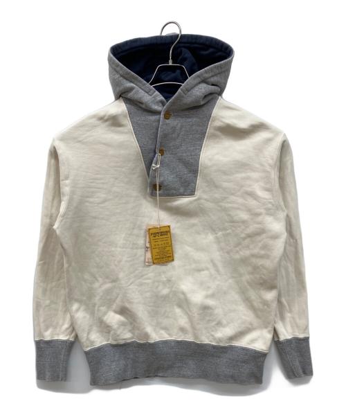 freewheelers（フリーホイーラーズ）freewheelers (フリーホイーラーズ) POWER WEAR (パワーウェア) ヘンリースウェットパーカー ホワイト サイズ:40 未使用品の古着・服飾アイテム