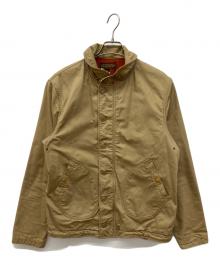 freewheelers（フリーホイーラーズ）の古着「UNION SPECIAL OVERALLS "DECK JACKET"　ユニオンスぺシャルオーバーオールダックジャケット　	CIVILIAN EQUIPMENT　シビリアン・イクイプメント」｜カーキ