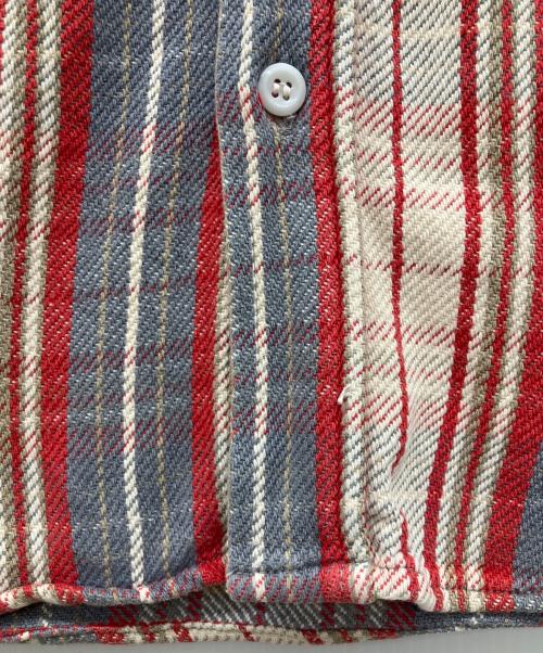 THE REAL McCOY'S（ザ・リアルマッコイズ）THE REAL McCOY'S (ザ・リアルマッコイズ) ストライプシャツ レッド サイズ:下記参照の古着・服飾アイテム