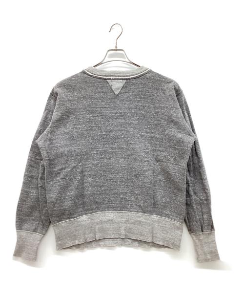 freewheelers（フリーホイーラーズ）freewheelers (フリーホイーラーズ) POWER WEAR (パワーウェア) CUT OFF HOOD　両Vガゼットクルーネックスウェット グレー サイズ:40の古着・服飾アイテム