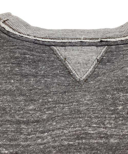 freewheelers（フリーホイーラーズ）freewheelers (フリーホイーラーズ) POWER WEAR (パワーウェア) CUT OFF HOOD　両Vガゼットクルーネックスウェット グレー サイズ:40の古着・服飾アイテム