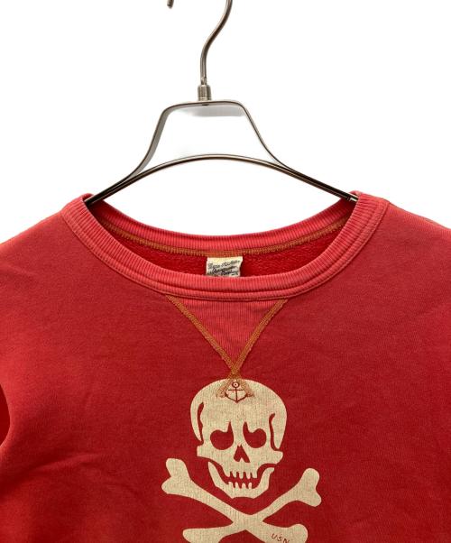 BUZZ RICKSON'S（バズリクソンズ）Buzz Rickson's (バズリクソンズ) クルーネックスウェット　スカル レッド サイズ:Ｍの古着・服飾アイテム
