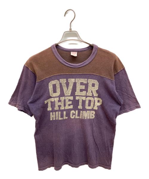 freewheelers（フリーホイーラーズ）freewheelers (フリーホイーラーズ) Tシャツ パープル×ブラウン サイズ:Lの古着・服飾アイテム