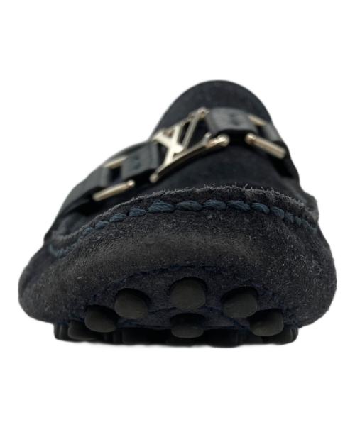 LOUIS VUITTON（ルイ ヴィトン）LOUIS VUITTON (ルイ ヴィトン) スエードモカシンシューズ　メジャー ライン ネイビー サイズ:6の古着・服飾アイテム