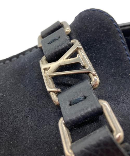 LOUIS VUITTON（ルイ ヴィトン）LOUIS VUITTON (ルイ ヴィトン) スエードモカシンシューズ　メジャー ライン ネイビー サイズ:6の古着・服飾アイテム