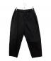 H BEAUTY&YOUTH（エイチ ビューティー&ユース）の古着「COTTON×NYLON BALLOON TAPERED PANTS　コットンナイロンバルーンテーパードパンツ」｜ブラック