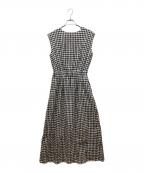 MACKINTOSH PHILOSOPHYマッキントッシュ フィロソフィー）の古着「ギンガムチェック ロング ワンピース」｜ブラック