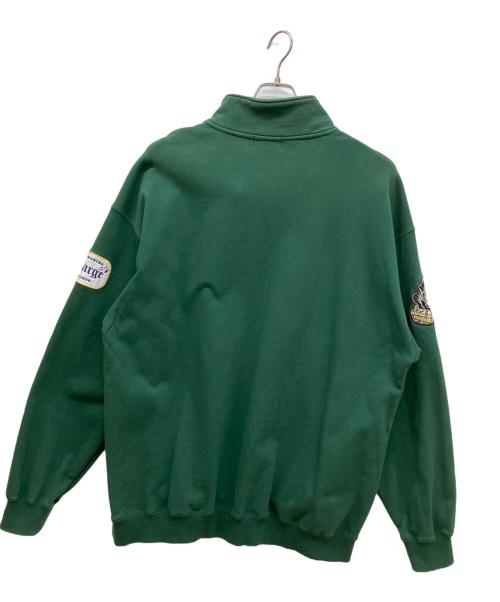 X-LARGE（エクストララージ）X-LARGE (エクストララージ) レコーズハーフジッププルオーバースウェット グリーン サイズ:XLの古着・服飾アイテム