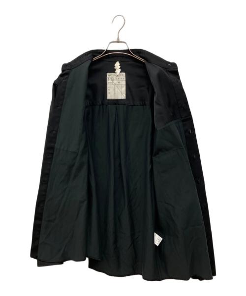 SOSHIOTSUKI（ソウシ オオツキ）SOSHIOTSUKI (ソウシ オオツキ) 21AW　ASYMMETRY EVENING SHIRT　レーヨン　長袖シャツ ブラック サイズ:46の古着・服飾アイテム
