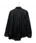 SOSHIOTSUKI (ソウシ オオツキ) 21AW　ASYMMETRY EVENING SHIRT　レーヨン　長袖シャツ ブラック サイズ:46：10000円