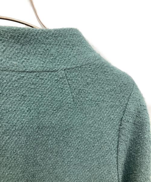 Sybilla（シビラ）Sybilla (シビラ) 刺繍ノーカラーコート グリーン サイズ:Mの古着・服飾アイテム