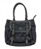BURBERRY BLUE LABELバーバリーロンドンブルーレーベル）の古着「トートバッグ」｜ブラック