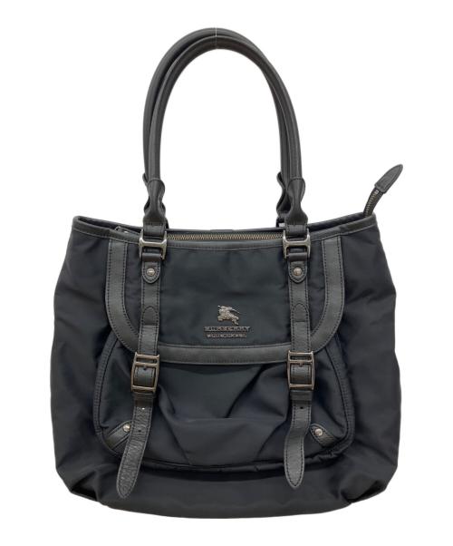 BURBERRY BLUE LABEL（バーバリーロンドンブルーレーベル）BURBERRY BLUE LABEL (バーバリーロンドンブルーレーベル) トートバッグ ブラックの古着・服飾アイテム