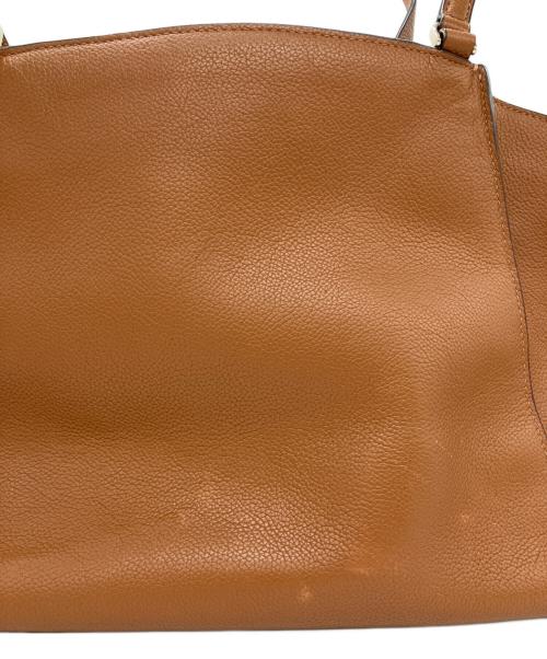 Kate Spade（ケイトスペード）Kate Spade (ケイトスペード) トートバッグ　ウォームジンジャーブレッド ブリム ペブルド レザー ラップトップ トート ブラウンの古着・服飾アイテム