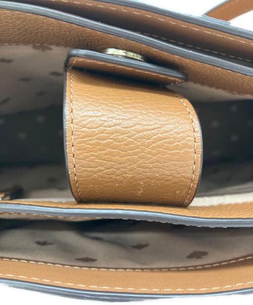 Kate Spade（ケイトスペード）Kate Spade (ケイトスペード) トートバッグ　ウォームジンジャーブレッド ブリム ペブルド レザー ラップトップ トート ブラウンの古着・服飾アイテム