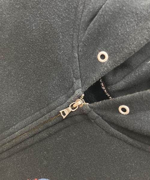 Hysteric Glamour（ヒステリックグラマー）Hysteric Glamour (ヒステリックグラマー) 両面プリント  バイクガールジップパーカー ブラック サイズ:Lの古着・服飾アイテム