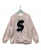 TEPPEI FURUYAMAテッペイフルヤマ）の古着「ダメージ加工スウェット　PULLOVER SWEAT / SP500」｜ピンク