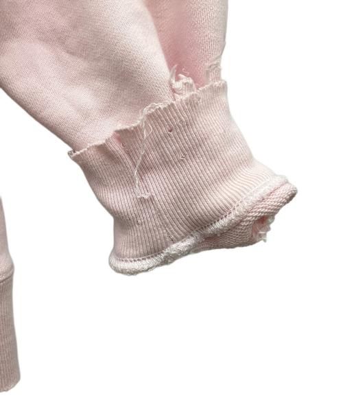 TEPPEI FURUYAMA（テッペイフルヤマ）TEPPEI FURUYAMA (テッペイフルヤマ) ダメージ加工スウェット　PULLOVER SWEAT / SP500 ピンク サイズ:-の古着・服飾アイテム