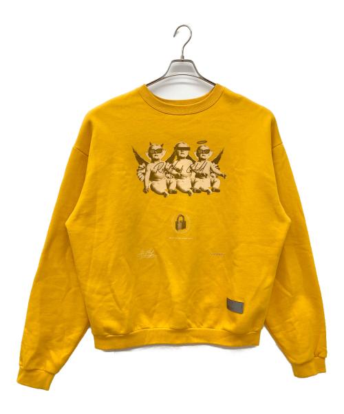 LIBERE（リベーレ）LIBERE (リベーレ) ビッグシルエットエンジェルベイビーズプリントスウェットシャツ イエロー サイズ:3の古着・服飾アイテム