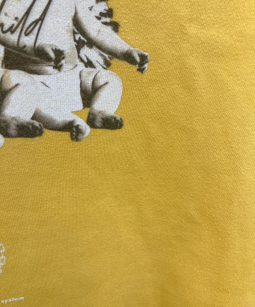 LIBERE（リベーレ）LIBERE (リベーレ) ビッグシルエットエンジェルベイビーズプリントスウェットシャツ イエロー サイズ:3の古着・服飾アイテム